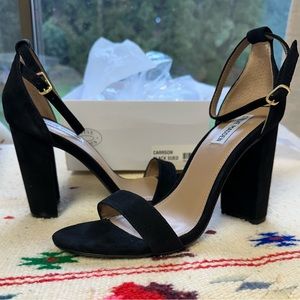 Steve Madden black suede pumps, size 9.5